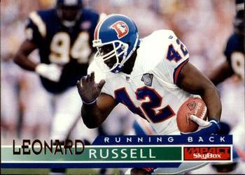 Leonard Russell Denver Broncos 1995 SkyBox Impact NFL #45